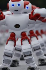 Roboter tanzen synchron