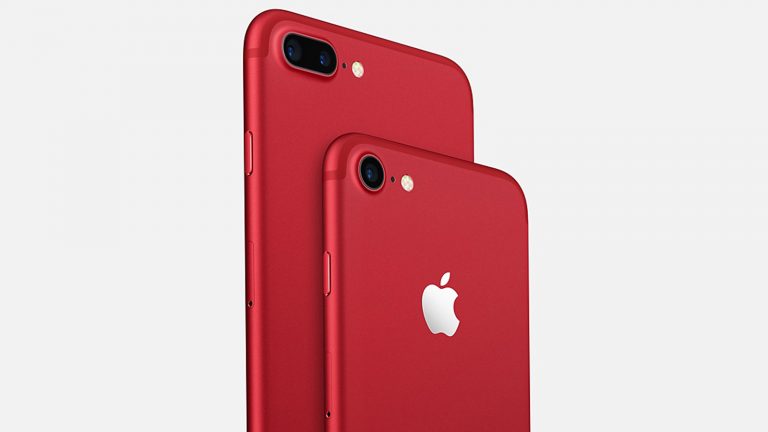 iPhone 7 und iPhone 7 Plus in Rot