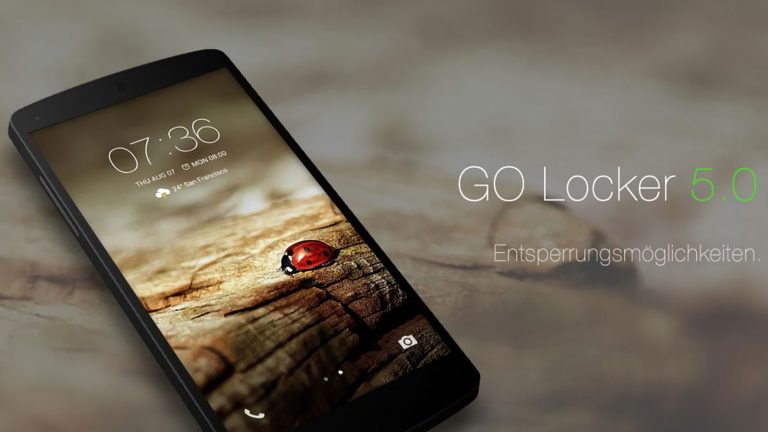 Sperrbildschirm App Go Locker Lockscreen mit Go Locker