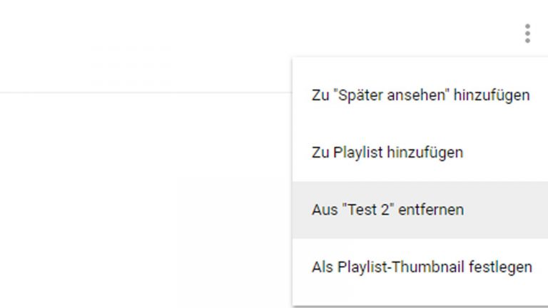 Video aus YouTube-Playlist löschen