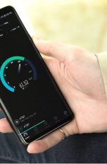 Samsung Galaxy S9 mit Speedtest-App von Ookla