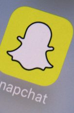 Snapchat-Logo auf Smartphone