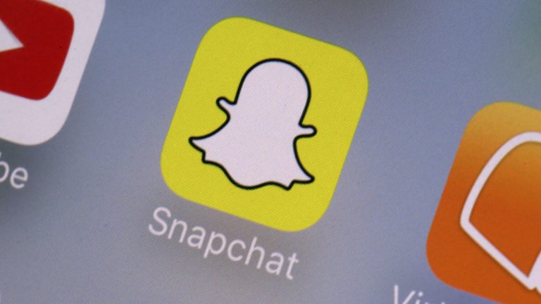 Snapchat-Logo auf Smartphone