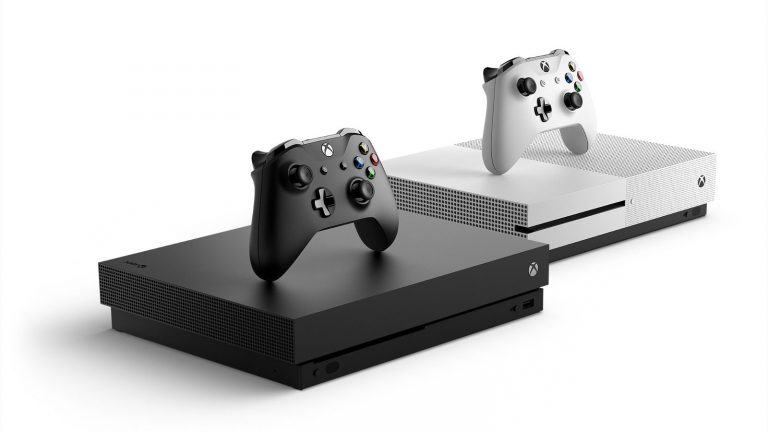Xbox One Konsole in schwarz und weiß