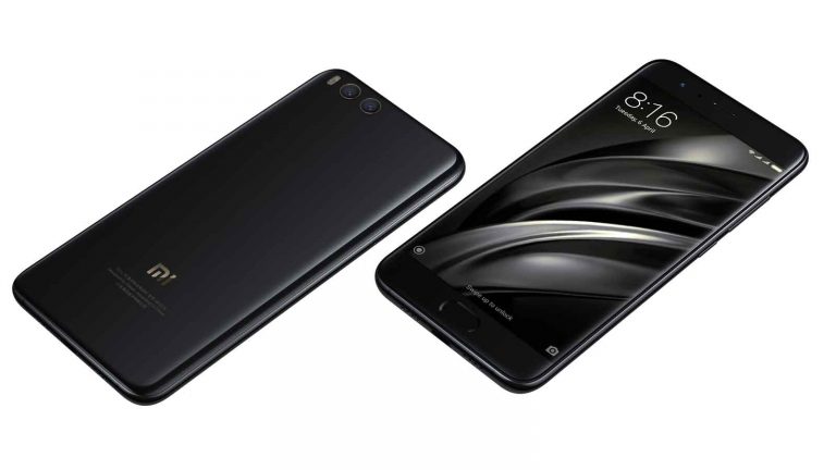 Xiamo Mi6 schwarz Vorne und Hinten