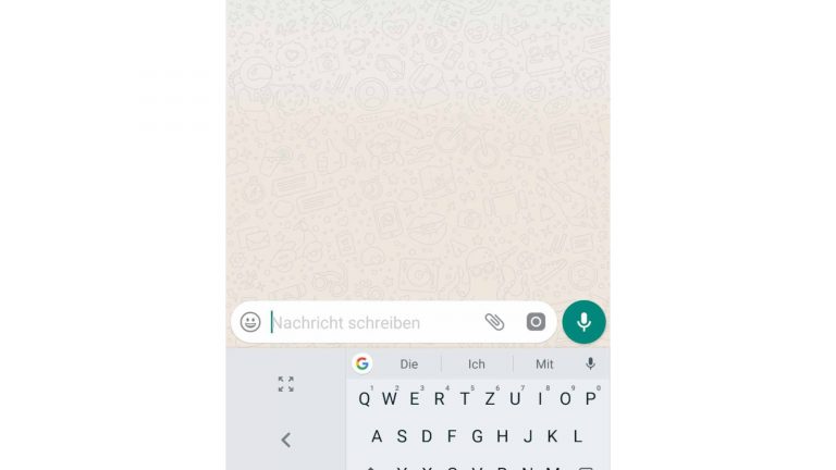 Screenshot verkleinertes GBoard