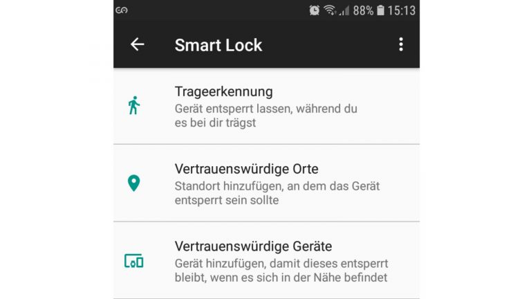 Google Smart Lock Smartphone entsperren