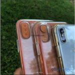Durchsichtige Dummy-H&uuml;llen des iPhone X in Nahaufnahme