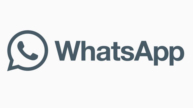WhatsApp Logo schwarz-wei&szlig;