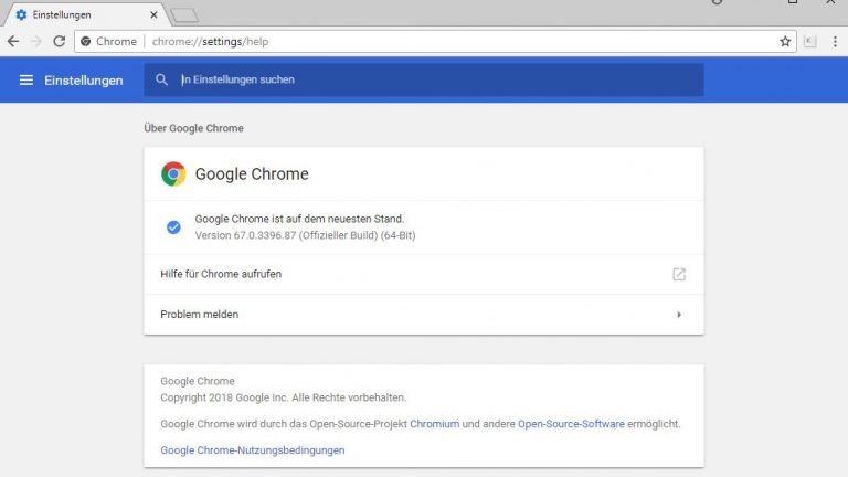 Google Chrome schneller machen durch Aktualisierung