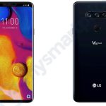 LG V40 ThinkQ Renderbilder mit horizontaler Triple-Kamera