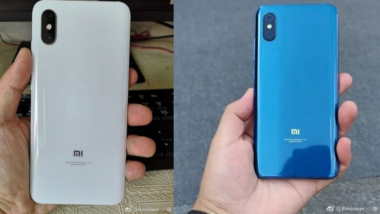 Xiaomi Mi8 x Leakbilder in weiß und azurblau