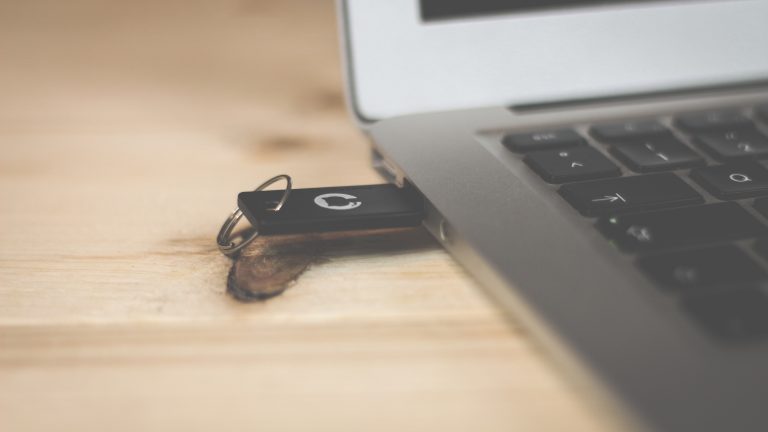 USB an Notebook angeschlossen