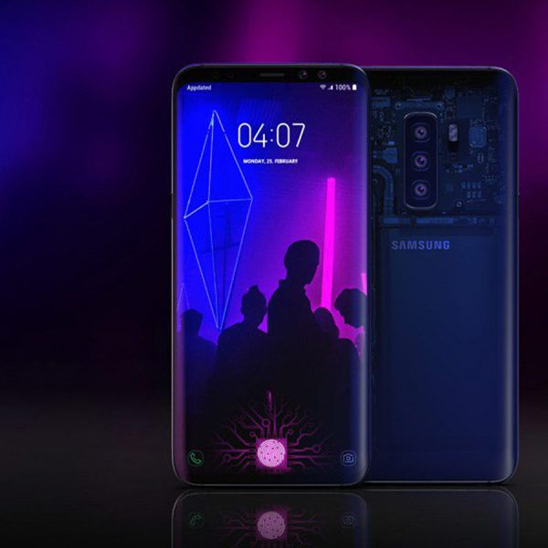 Galaxy S10 Renderbild mit Triple-Kamera