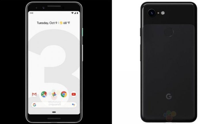 Google Pixel 3 und Pixel 3 XL: Offizielle Renderbilder