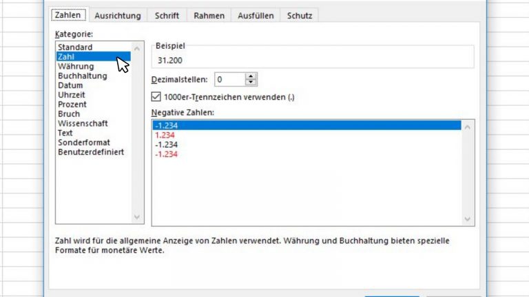 Excel SVERWEIS Zelle formatieren