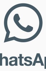 WhatsApp Logo in Grau