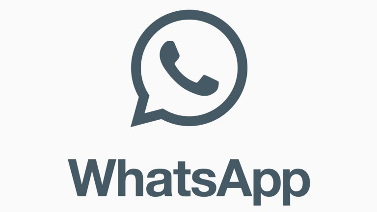 WhatsApp Logo in Grau