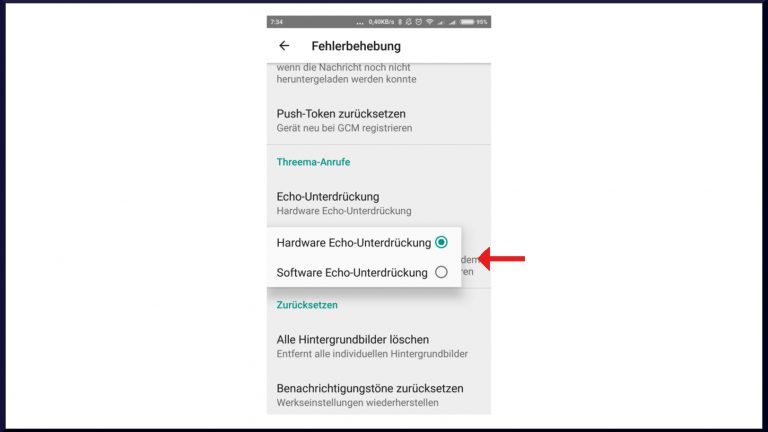 Mit Threema telefonieren und Echo-Unterdrückung nutzen Mit Threema telefonieren und Echo-Unterdrückung nutzen