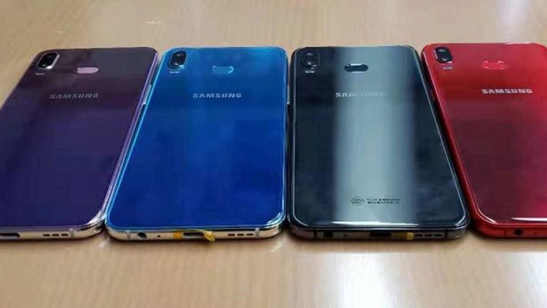 Galaxy A6s Leakbild mit Gradient-Farben