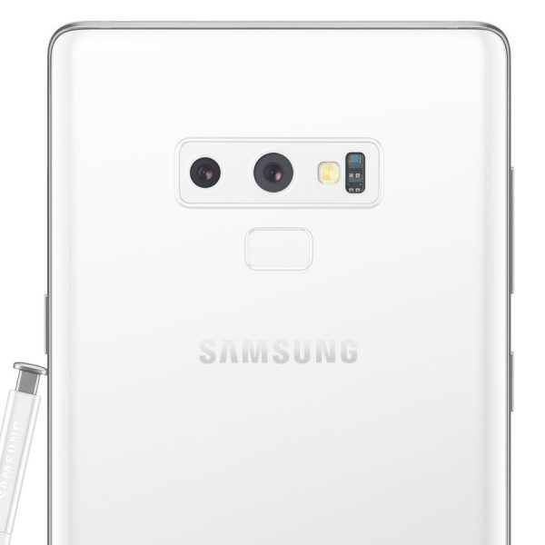 Galaxy Note 9 in wei&szlig; Renderfoto