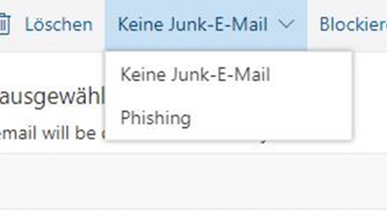 Junk-Mail-Filter bei Outlook