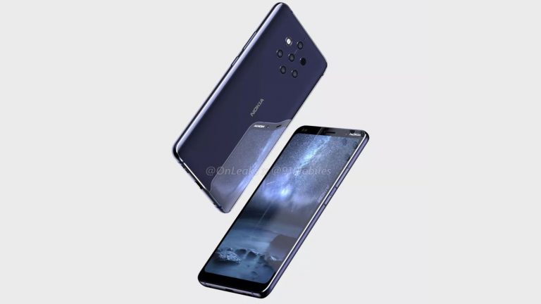 Nokia 9 Renderfotos mit f&uuml;nffacher Hauptkamera