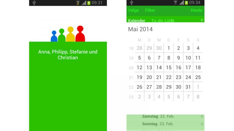 Familienplaner-App: PlenoFamilie mit Kalender für alle