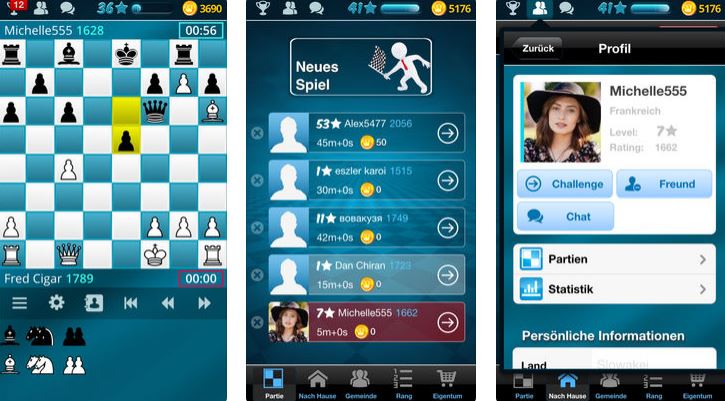 Schach-App Schach online