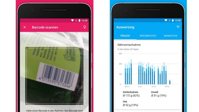 Kalorienzähler-App: YAZIO mit Barcode-Scanner und Tracking