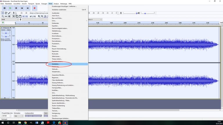 Audacity: Tonspur verstärken Tonspur mit Audacity verstärken und Lied lauter machen