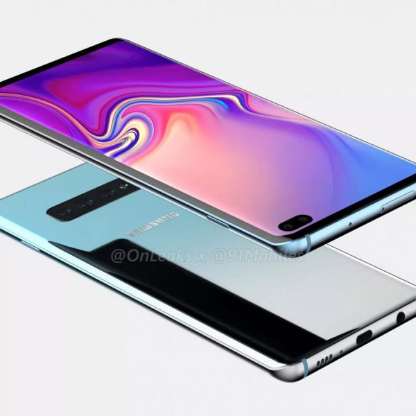 Konzeptfoto von Galaxy S10 mit Dual-Selfie-Kamera