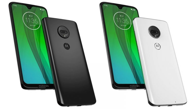 Renderbilder Moto G7 in Schwarz und Wei&szlig;