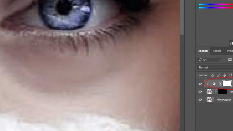 Photoshop: Effekt auf einer Ebene Bei Photoshop Effekt nur auf eine Ebene beziehen