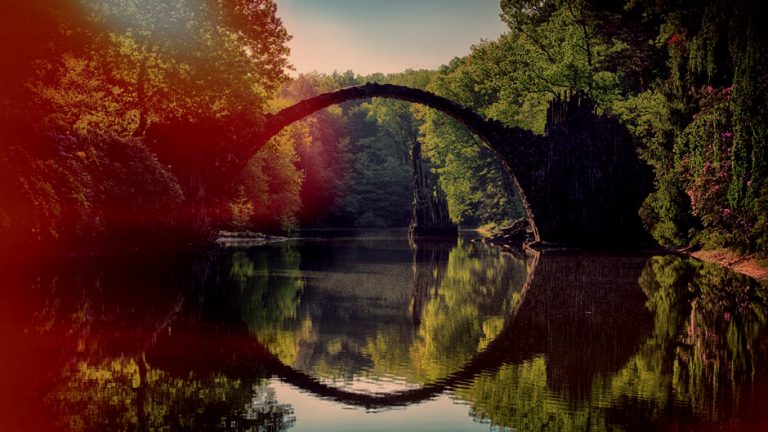 Mit Pixlr Express Foto von Natur und Brücke bearbeiten