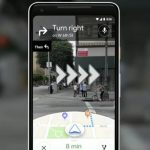 Screenshot von Google Maps AR Navigation
