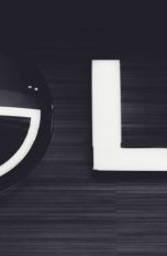 LG Logo in Schwarzweiß