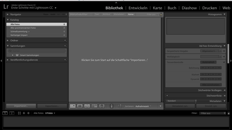 Lightroom Katalog: Fotos importieren Lightroom-Katalog: Fotos importieren