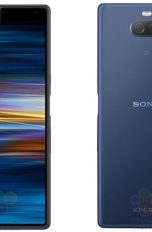 Sony XA3 Renderfotos von vorn und hinten