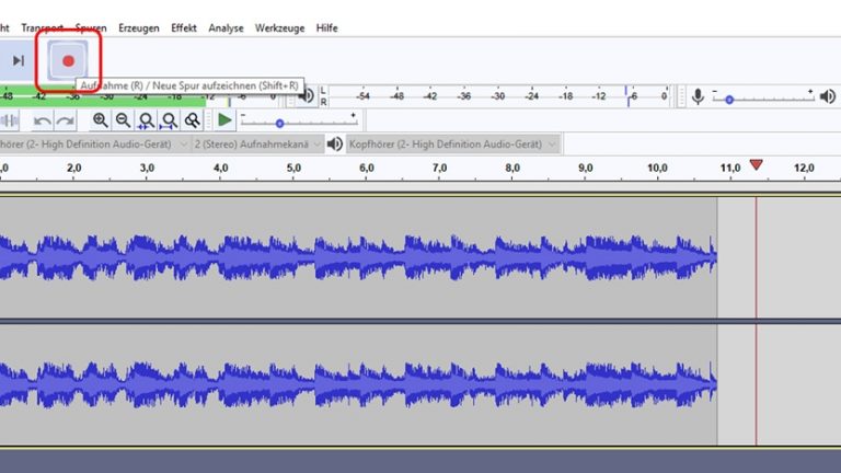 Audacity: Musik aufnehmen Musik mit Audacity aufnehmen