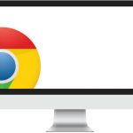 Symbolbild fürs Deinstallieren von Google Chrome: Das Logo des Webbrowsers verschwindet in die linke untere Ecke eines Computerbildschirms