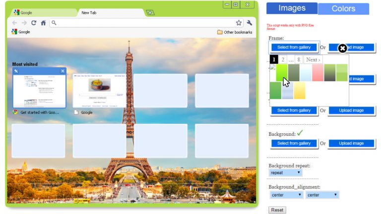 Chrome Design: ChromeThemeMaker