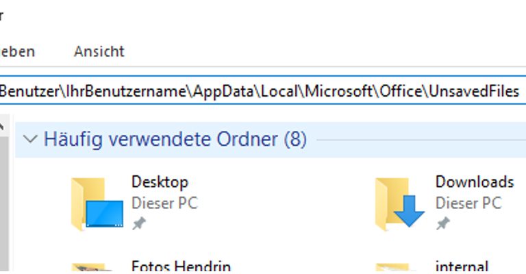 Windows-Fenster Explorer, Suchleiste