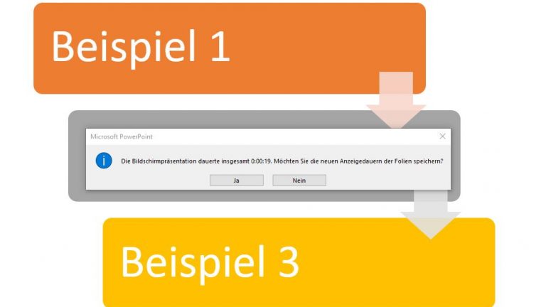 PowerPoint Endlosschleife: Anzeigedauern speichern