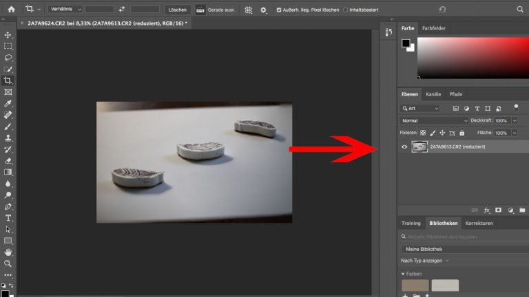 Focus Stacking: Photoshop - Ebenen vereinen