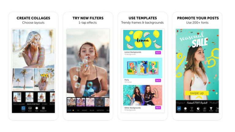 Foto Collagen erstellen: PicsArt PicsArt: Foto-Collagen-App in der Vorschau mit Filtern und Templates