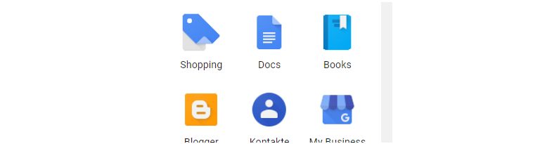 Google Docs erstellen: Docs Symbol Google-Mail-Fenster: Auswahl Google Docs