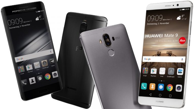 Mate 9 Porsche Design und Mate 9 nebeneinander