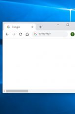 Lesezeichen-Symbolleiste weg Lesezeichen-Symbolleiste verschwunden in Chrome-Fenster, in der Adressleiste stehen Fragezeichen statt einer URL