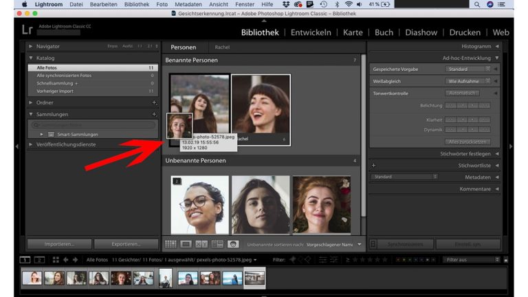Lightroom Gesichtserkennung: Bilder zuordnen Lightroom-Gesichtserkennung: Bilder zuordnen